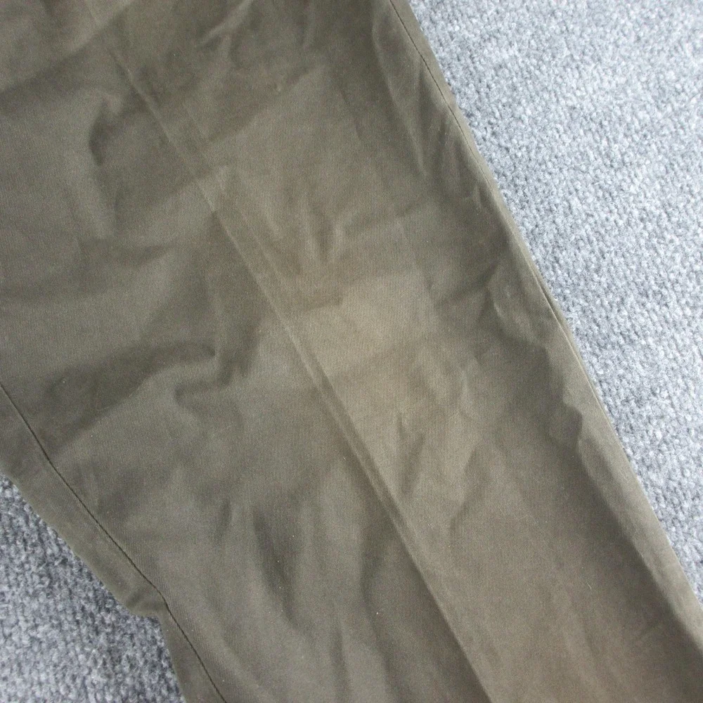 Banana Republic Gavin Chino Pants Mens 33x34 Green Cotton Straight Casual